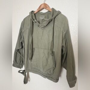 American Eagle Outfitters Utility Hoodie Women Green Military Oversized Army, S